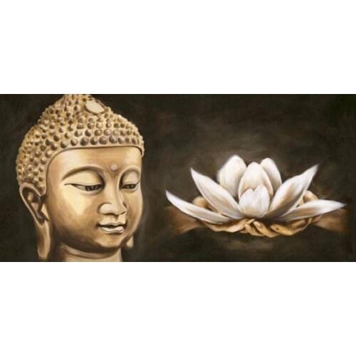 Full square/round 5D DIY diamond painting Buddha lotus Embroidery Pattern Cross stitch kits mosaic wall stickers
