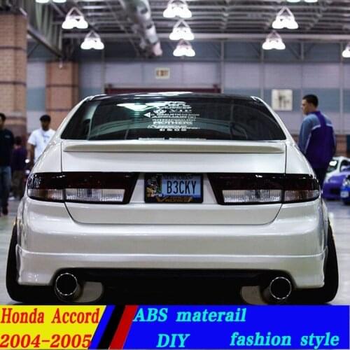 Use for honda accord lip spoiler 2004-2005 model lip spoiler High Quality ABS Material Car Rear Wing Primer Color rear spoiler