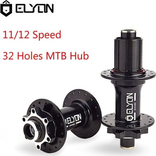 ELYON 32H Novatec Hub MTB Mountain Bike Disc Card Brake Hub BOOST 32 Holes Bearing Bicycle Hubs 11 12 Speed Black Red Silver