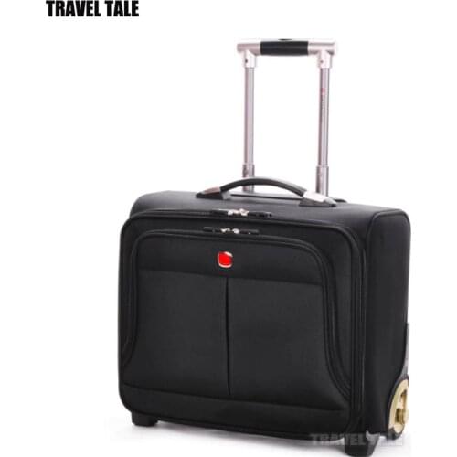 TRAVEL TALE 18 inch men cabin travel luggage laptop busy boarding carry on trolley bag on wheels