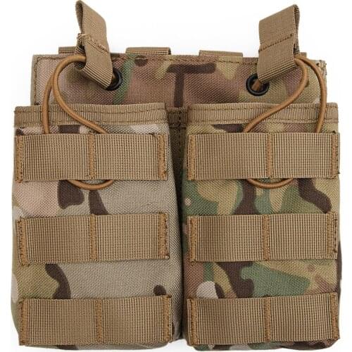 Tactical Double Molle Magazine Pouch 1000D Nylon Hunting Gun Mag Bag for M4 M14 AK 15 Rifle Accessories