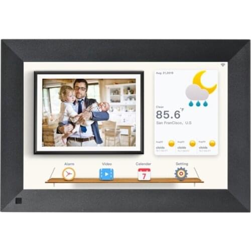 Top Deals Electronic Album 10.1-Inch Photo Frame with Contact Cloud, Auto-Rotating Photo Frame with Video Music