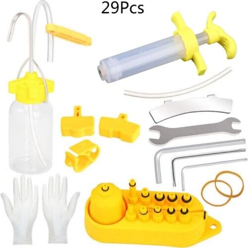 Universal Bicycle Hydraulic Disc Brake Oil Bleed Kit for Tektro Sram Avid Mula Hayes Bike Brake Repair Tool