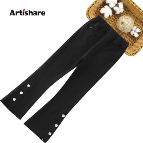 Girls Slim Pants Solid Color Sweatpants For Girls Casual Style Childrens Pants Spring Autumn Girl Clothes