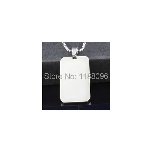 Customized Laser Engraved Oblong Dog Tag, low price blank Pet tag hot sales Stainless Steel dog tag cheap cat tags hl80839