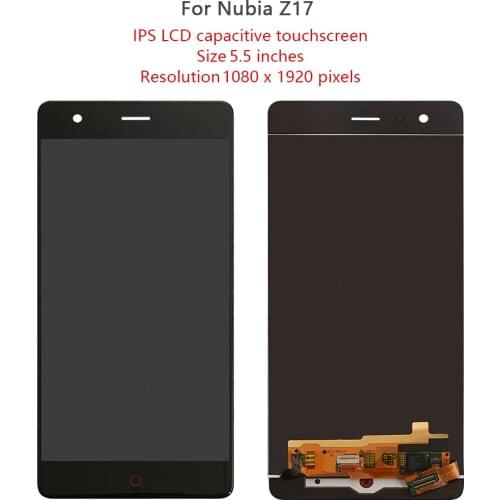 5.5" For ZTE Nubia Z17 LCD Display Touch Screen Digitizer Assemble For ZTE Nubia Z17 NX563J Display Replacement NX563J LCD