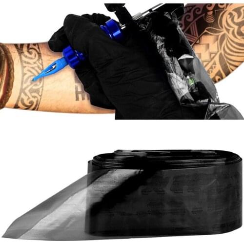 100Pcs/Pack Disposable Tattoo Machine Hook Line Sleeves Tattoo Cable Cord Covers Waterproof Protection Bags Tattoo Accessories