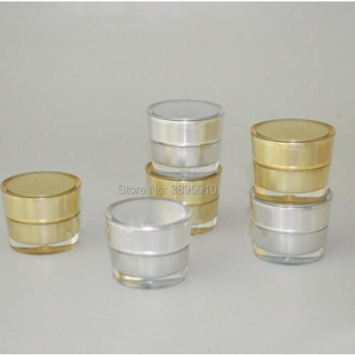 5g Creative Acrylic Cream Jars Empty Eye Cream Bottles In Refillable For Traveler Cosmetic Container F730