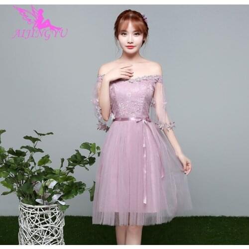 AIJINGYU 2021 2020 girl sexy wedding party bridesmaid dresses short formal dress BN706