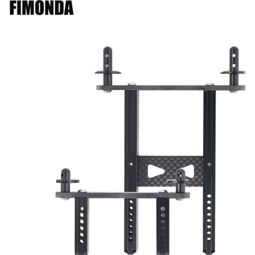 TRX-4 Aluminum Carbon Fiber Body Posts Mounts for 1/10 RC Crawler Car Traxxas TRX4 Body Upgrade Parts