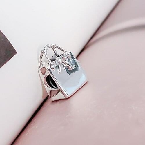 Authentic 925 Sterling Silver Beads New Fashion And Beautiful Handbag Beads Fit Original Pandora Bracelet For Women Diy Jewelry