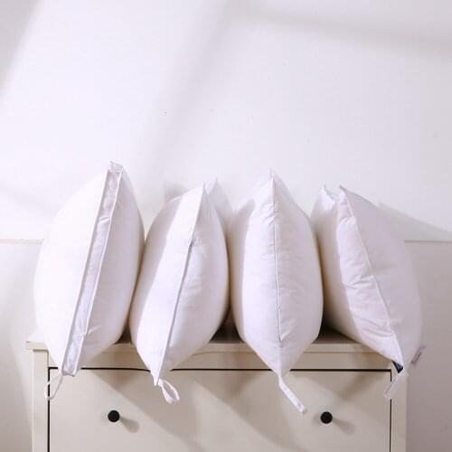 White Pillow Filling Neck Pillow Core for Sleeping Bed Pillow 100% Cotton Cover Cushion Core Inner Home Textile