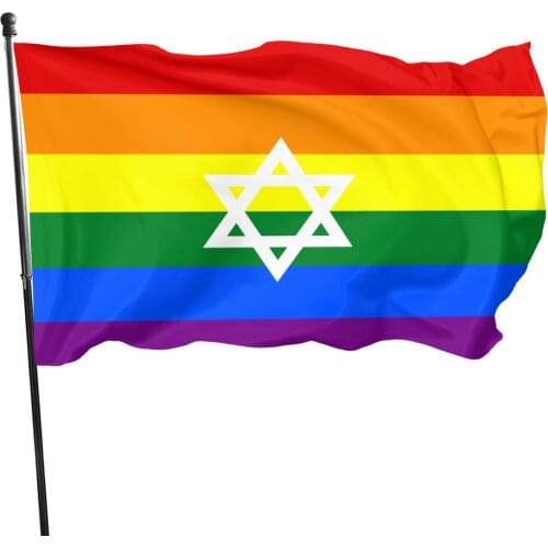 Flag Gay Pride Flag Of Israel Custom Flag 90x150cm