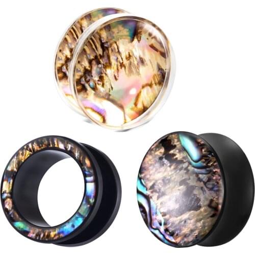 JUNLOPWY Ear Stretching Kit 70 Pieces 8-20mm UV Earring Gauge Expander Acrylic Plugs And Tunnels Wholesale Body Piercing Jewelry