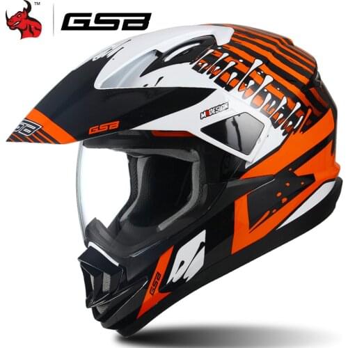 GSB Motorcycle Helmet Casco Moto Men Motocross Helmet Moto Helmet Cross Downhill Off-road Helmet ECE Capacete De Moto