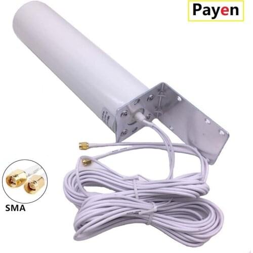 3G 4G LTE External Antennna Outdoor with 5m Dual SlIder SMA Connector for 3G 4G Router Modem