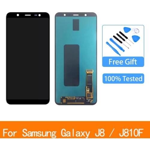 ORIGINAL 6.0'' AMOLED LCD for SAMSUNG Galaxy J8 2018 Display Touch Screen Replacement For Galaxy J810 J810F SM-J810F Display
