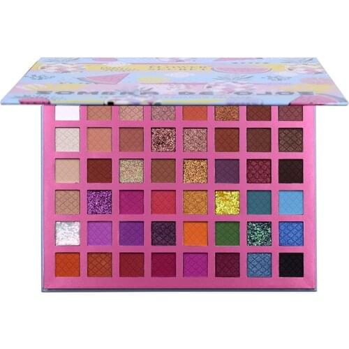 42 Colors Makeup Pressed Eyeshadow Glitter Shimmer Matte Eyeshadow Palette Brand Diamond Glitter Foiled EyeShadow Makeup Palette