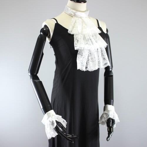 Retro Scarf Oversleeves Lace Court Ruff Collar Fake Collar Women Detachable Collars Clown Collar