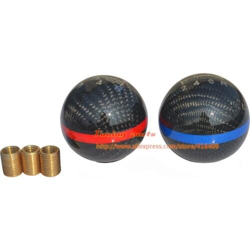 New Arrival : 5MT 6MT Carbon Fiber Car Shift Lever Knob Carbon Fiber Gear Shift Knob Ball Shape