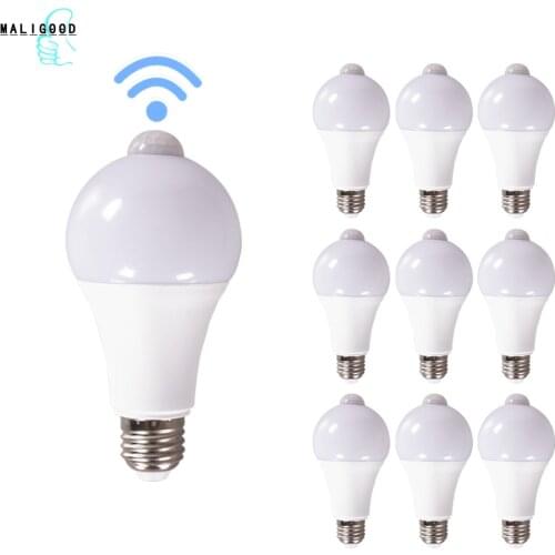 Bombilla inteligente E27 LED Bulb PIR Sensor Lamp Dusk to Dawn Light Bulb Motion Sensor Lamp Day Night Light for Home Lighting
