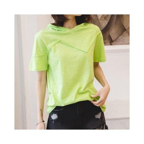 Tops T Shirt Women Red Short Sleeve Tshirt fuchsia