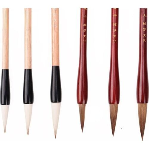 Wolf Woolen Multiple Hairs Calligraphy Brush Pen for Characters Lian Brush Calligraphy Practice Papeleria Tinta China Caligrafia