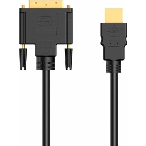 1M Gold Plated HDMI TO DVI-D 24+1 Pin Digital Cable Lead For HDTV LCD DVD