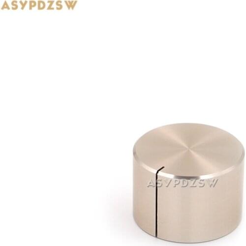 1 PCS High-gloss golden 22*15 Full aluminum amplifier solid knob Volume potentiometer knob