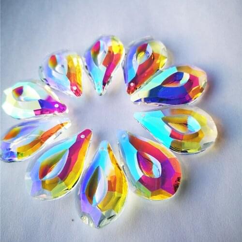 10pcs Top Quality Crystal Chandelier Faceted Hanging Pendants DIY Window Suncatcher Crystal Curtain Accessories (Free Jump Ring)