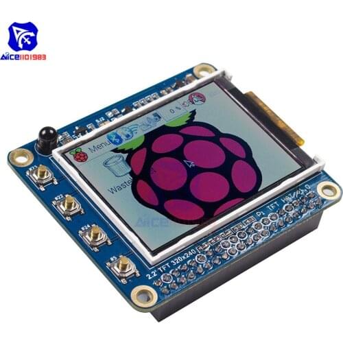 2.2" TFT LCD 240*320 High PPI Display Module SPI LCD Interface for Raspberry Pi 3 Model B+/3B /2B/3 A+/Zero W