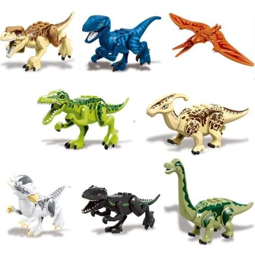 2020 Animal World Jurassic Dinosaur Park Tyrannosaurus Rex DIY model Accessories Building Blocks Bricks Toys Gifts