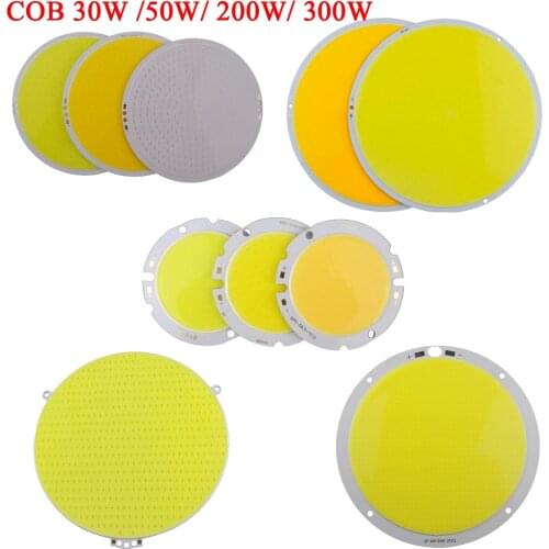30W 50W 200W 300W round COB LED diode source lamp Pure White Warm Nature White Blue Red diode for DIY project Lighting