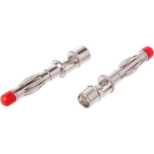 63HA 10 Pcs Straight Insulated Safety 4mm Male Banana Plug Wire Solder DIY Connectors