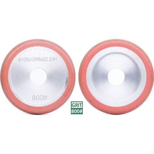 4” 100mm Diamond Fluting Wheels Resin Bond 12mm Thickness R6 Type Flutes Wheel For Granite Marble Grinding Tools Arbor 22.23mm