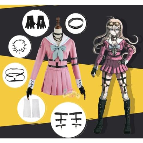 Amine Danganronpa V3 Iruma Miu Cosplay Costume Sailor Suit Halloween Christmas Carnival Rabbit Outfit