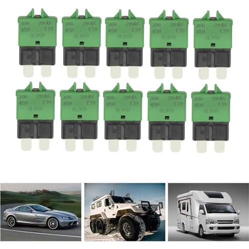 MOJOYCE Circuit Breaker Blade Fuse Auto Accessories DC32V Manual Reset Fuse Adapter Reset ATC Circuit for Car Truck Boat Marine
