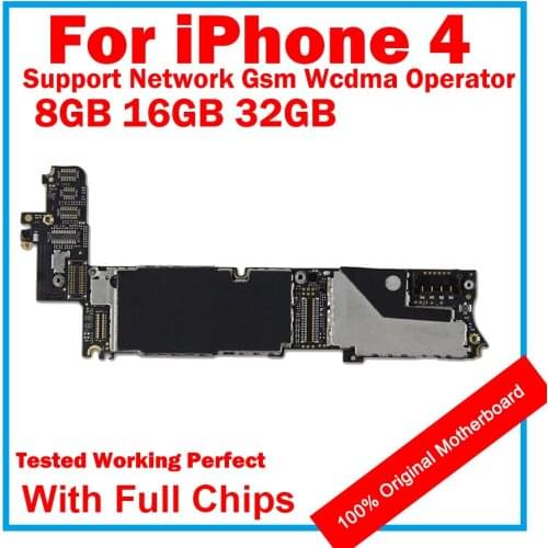 Free iCloud For iphone 4 Motherboard ,100% Original Unlocked For iphone 4 Full Function Tested logic board Tested