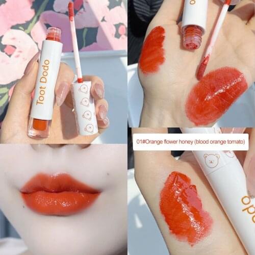 6 Colors Delicate Lip Glaze Delicate Smooth Easy To Wear Non-fading Non-greasy Long-lasting Lip Gloss Makeup Labiales TSLM2
