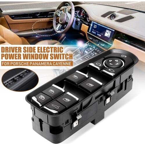 Front door drivers side electric window switch with child lockfor Porsche for Panamera 7PP959858MDML/RDML/HDML/KDML/AEDML