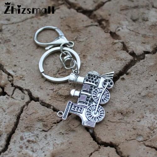 NEW ARRIVED Steam locomotive Key Chain Renaissance steam train Bag Car Ornaments Pendant Key Ring Retro women men key Holder