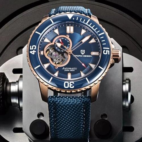 PAGANI DESIGN New Men Mechanical Wristwatches Waterproof Ceramic Bezel Luxury Brand Sapphire Glass NH39A Automatic Watch For Men
