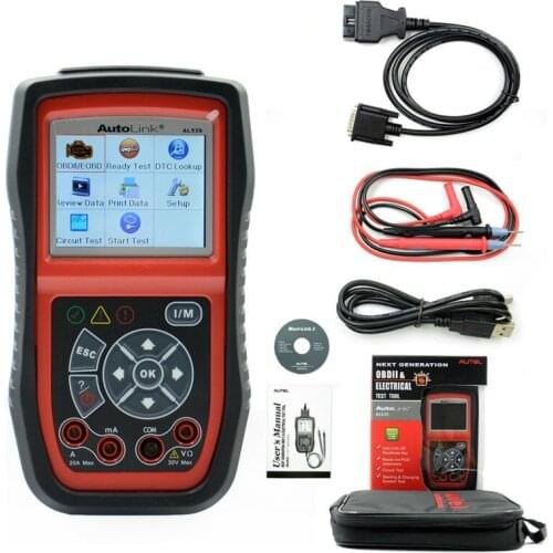 Original Autel AutoLink AL539 OBD2 / CAN Scan Tool Car Diagnostic Tools OBD 2 Scanner Internet Update Multilingual Menu