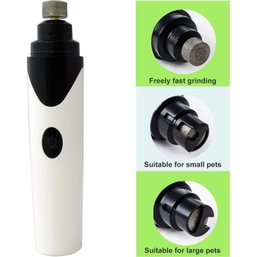 Dog Nail Grinder Powerful Electric Pet Nail Trimmer Rechargeable Paws Sharpener Tool Professional Polish for S/M/L Dogs and Cats