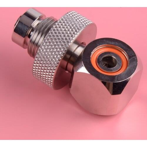 LEAOSK Silver G5/8 Thread DIN Valve Fire Fighting Cylinder Fill Station Charging Connector Adapter