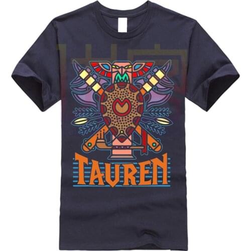 2019 hot men shirt TAUREN RACE LOGO WORLD OF WARCRAFT SHIRTS