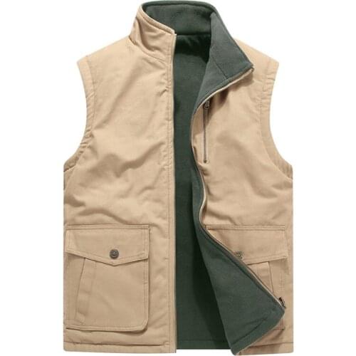 Mens Velvet Vest Fashion Warm Double-sided Wear Waistcoats Casual Outwear Thermal Soft Sleeveless Jackets Mens Clothing
