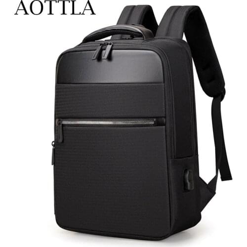 AOTTLA Backpacks Men Laptop Backpack For Male High Quality Mens Shoulder Bag Waterproof Handbags Large Capacity School Backpack