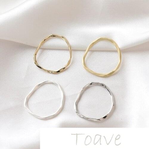 14K gold-covered irregular shaped batch flower cut surface hollow diy frame pendant material accessories hand-made