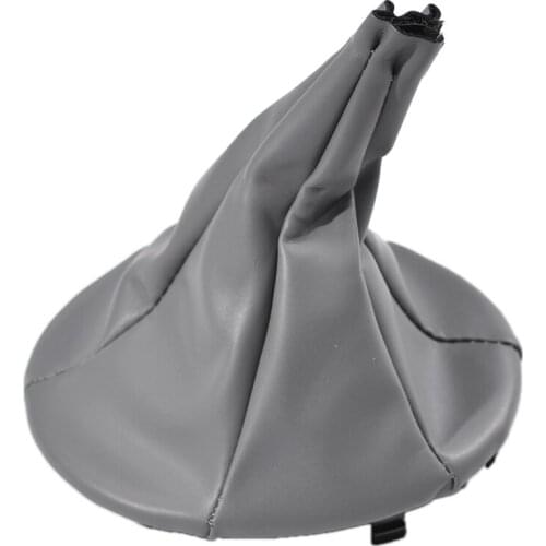 Gray Car Gear Shift Collar Gaiter Boot Cover Case For FIAT PANDA 2003-2012 500 500C 2007-2013 Car Gear Headgear Car Accessories